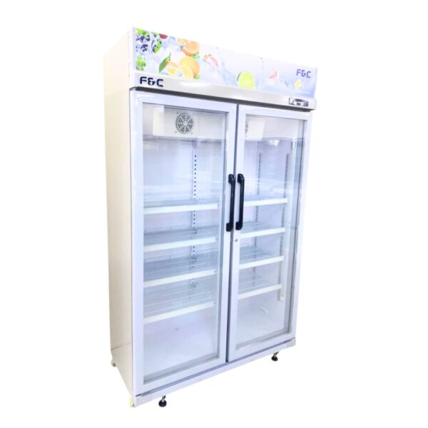 2 Doors Upright Showcase Chiller With Blower System, Peti Sejuk, Peti Ais, Fridge, Refrigerator