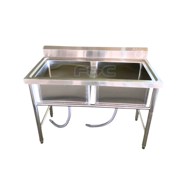 Stainless Steel Double Bowl Sink, Sinki Dua Mangkuk, Sinki Dapur, Kitchen Sink