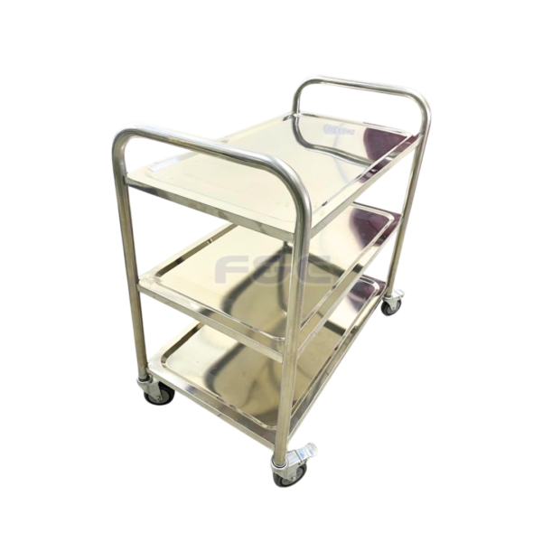 Stainless Steel 3 Tiers Trolley, Troli Dapur Tiga Tingkat, Rak Troli