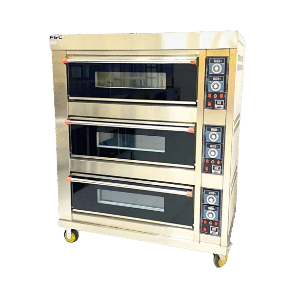 3 Deck 6 Tray Electric Oven