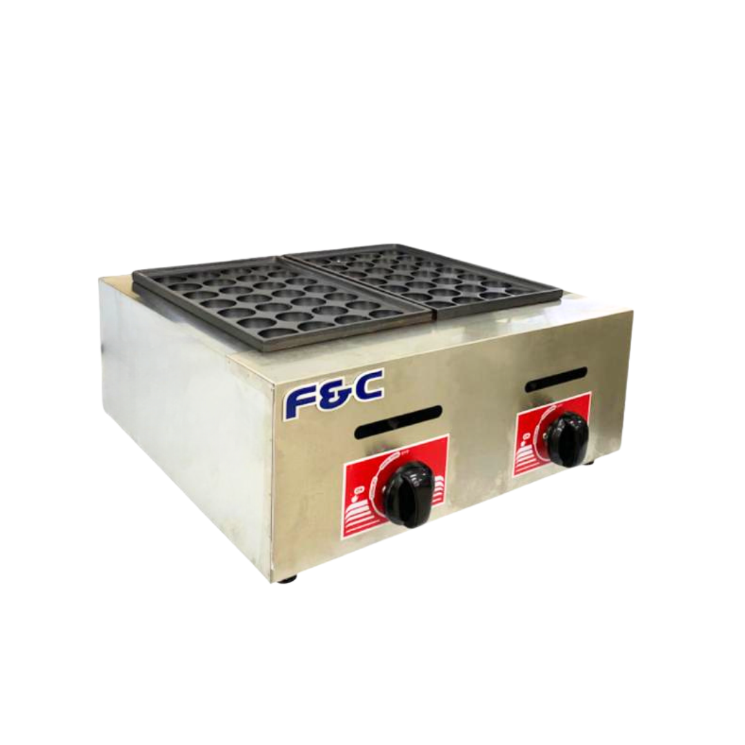 Double Plate Gas Takoyaki Maker