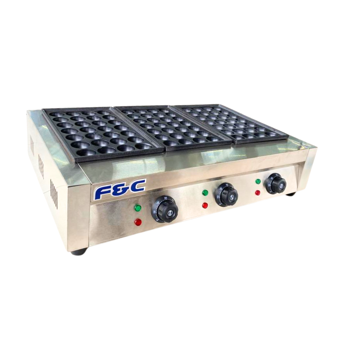 Triple Plate Electric Takoyaki Maker