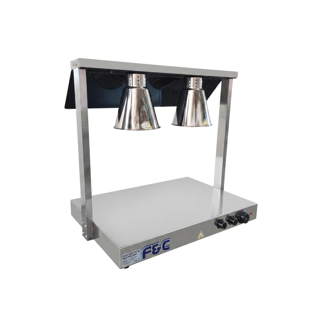 Double Head Heating Lamp Food Warmer